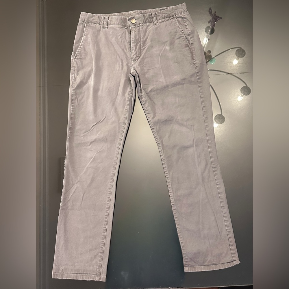 Bonobos Charcoal Tailored Gray Pants 34/32